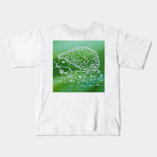 Hedgehog on watercolor Kids T-Shirt